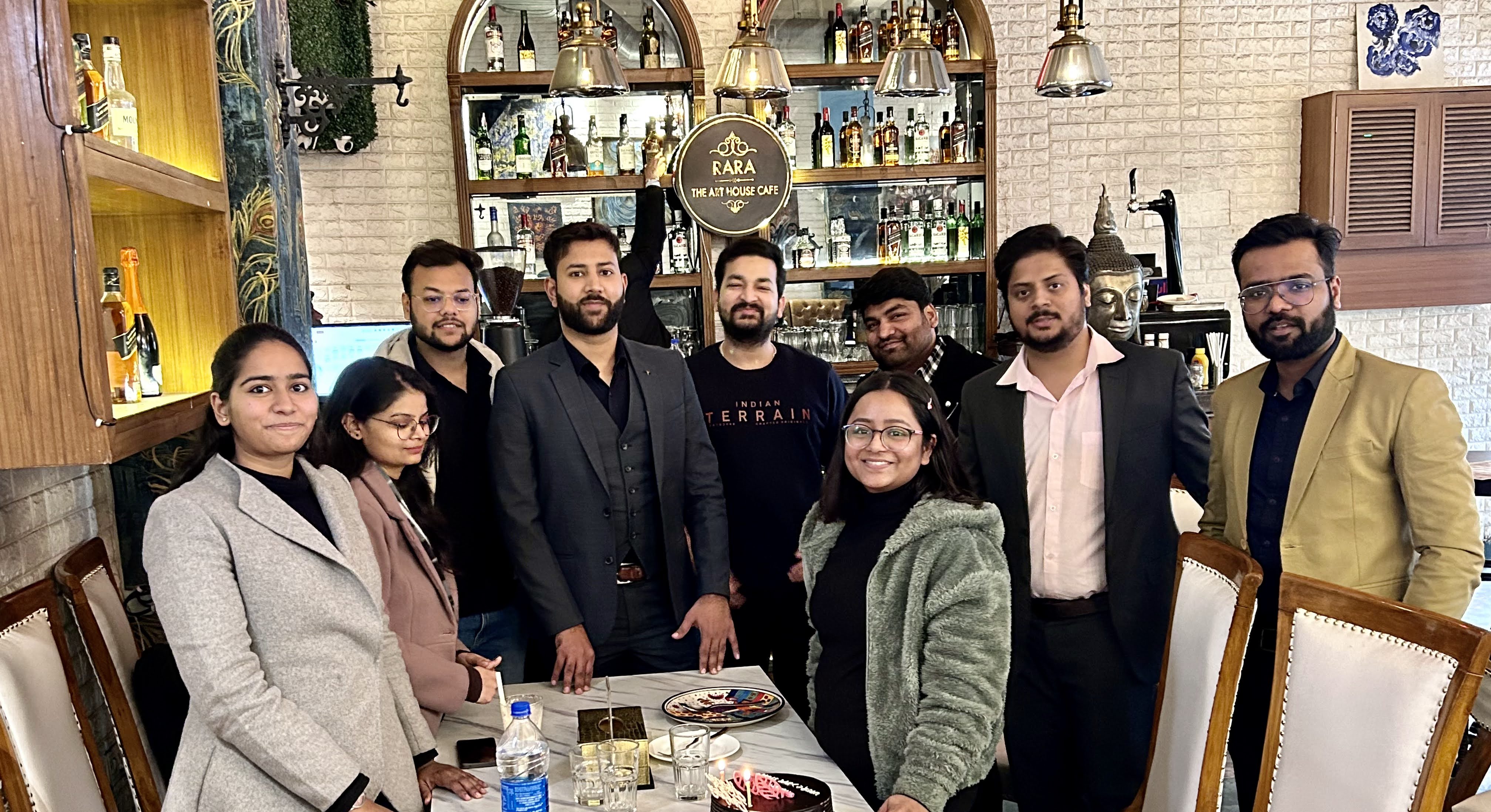 PPC Studio team at a team lunch